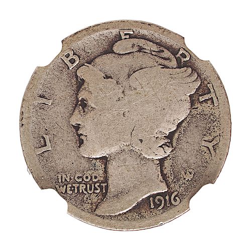 U.S. 1916-D MERCURY 10C COIN