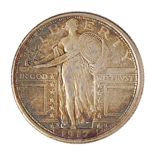 U.S. 1917-D AND S TYPE 1 25C COINS