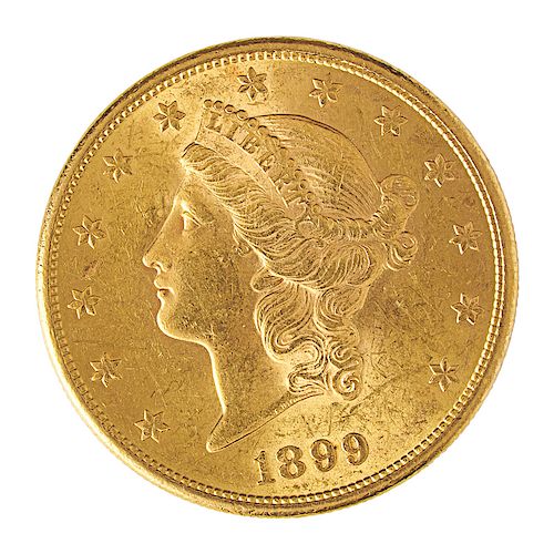 U.S. 1899-S $20 LIBERTY HEAD GOLD COIN