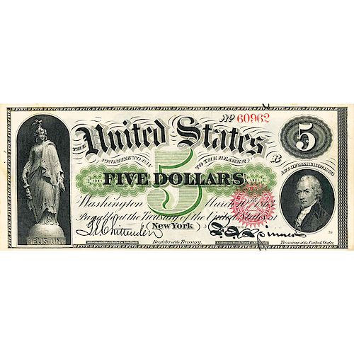 U.S. 1863 $5 LEGAL TENDER NOTE