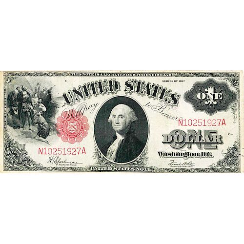 U.S. 1917 $1 LEGAL TENDER NOTE