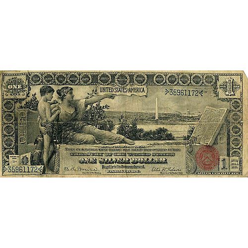 U.S. 1896 $1 SILVER CERTIFICATE EDUCATIONAL NOTE