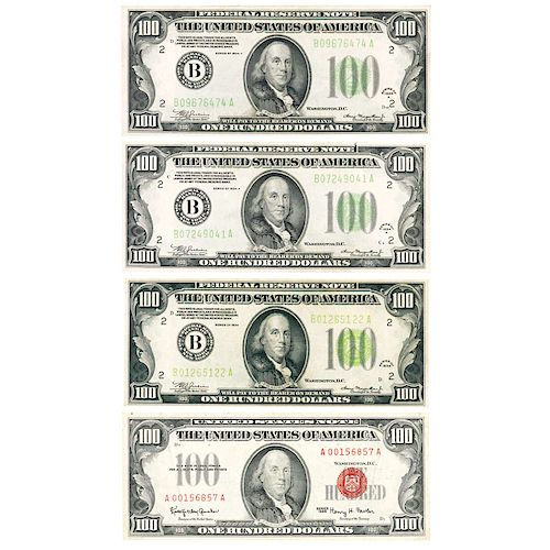 U.S. SMALL SIZE $100 NOTES