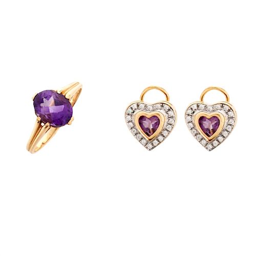Vintage Amethyst and 14K Jewelry