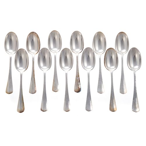 Set of 12 C. J. Vander Sterling Dessert Spoons