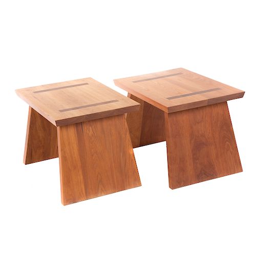 Pair of Thomas Moser Cherry Side Tables