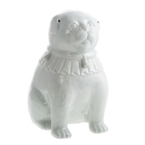 Large Japanese Porcelain Tubby Dog