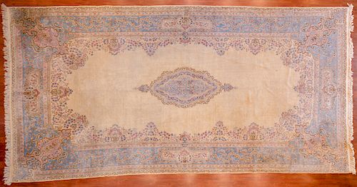 Kerman Carpet, Persia, 9.8 x 18.11