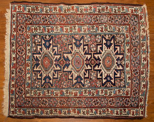 Antique Lesghi Rug, Caucasus, 2.9 x 3.7