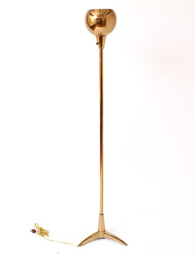 Paavo Tynell Manner Brass Torchiere / Floor Lamp