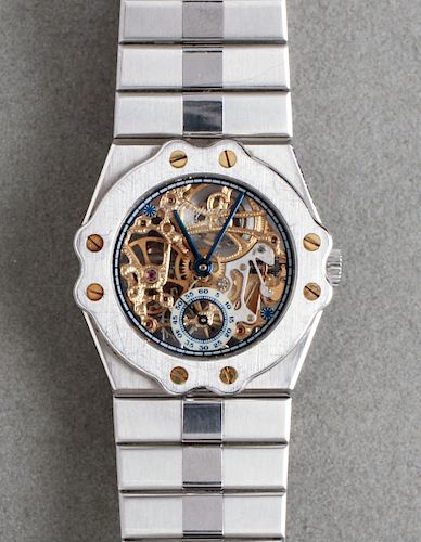 Chopard Geneve Stainless Steel Skeleton Watch