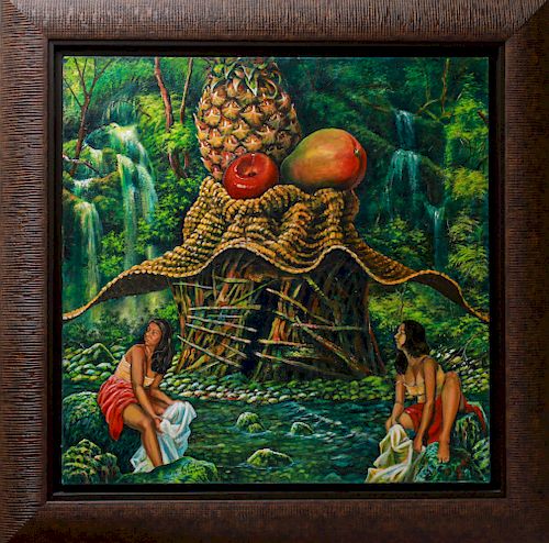 Ladron Guevara "Frutas Prohibidas" Oil on Canvas