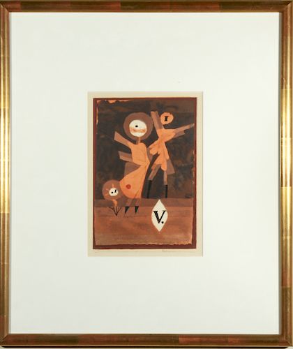 Paul Klee "Blumenfamilie" Lithograph & Pochoir