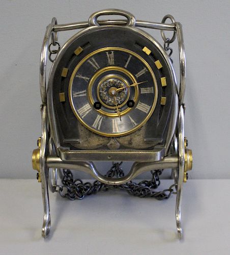 MICHELANT. A Paris Polished Steel Clock