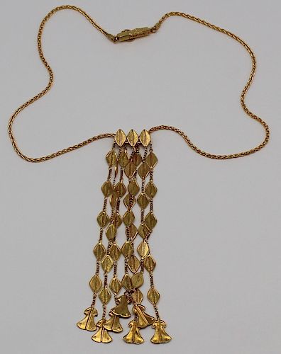 JEWELRY. Ilias Lalaounis 18kt Gold Necklace.