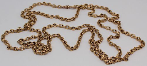 JEWELRY. 14kt Gold Chain Necklace.