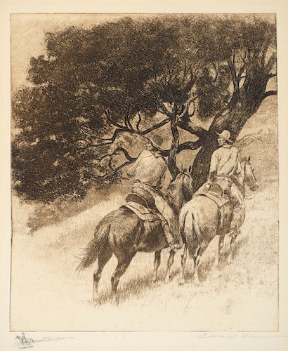 Edward Borein (1872–1945): Group of seven etchings
