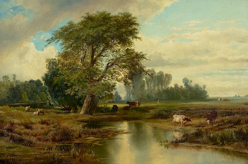 Thomas Moran (1837–1926): View of Burlington, New Jersey (1856)