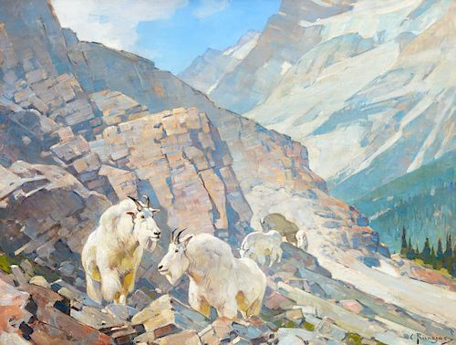 Carl Rungius (1869–1959): Near Summit Lake, British Columbia (1947)