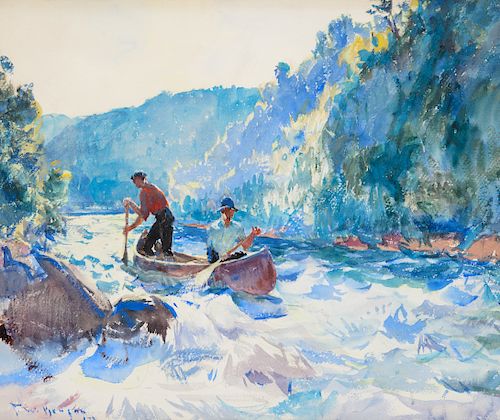 Frank Weston Benson (1862–1951): Down the Rapids (circa 1923)