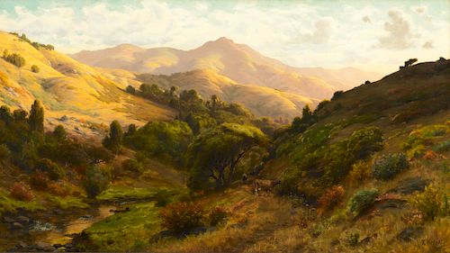 Thaddeus Welch (1844–1919): California Landscape with Cows (1911)