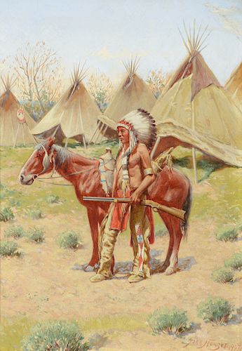 John Hauser (1859–1913): An Indian Encampment (1907)