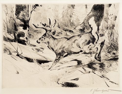 Carl Rungius (1869–1959): White Flag; A Woodland Stag; The Wanderer