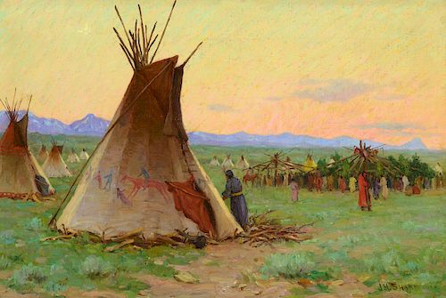 Joseph Henry Sharp (1859–1953): Blackfeet Sun Dance (1903)