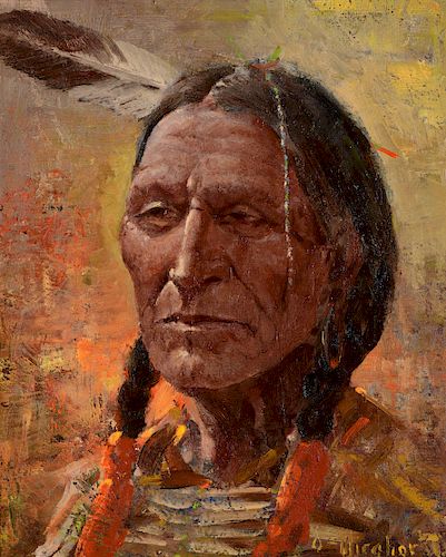 Olaf Wieghorst (1899–1988): Blackfoot Indian