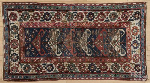 Caucasian carpet, ca. 1910, 6'2'' x 3'6''.