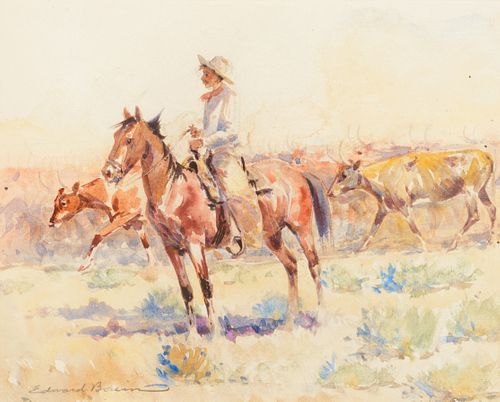 Edward Borein (1872–1945): Herding Cattle