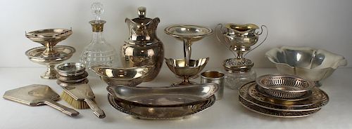 STERLING. American and English Silver Grouping.