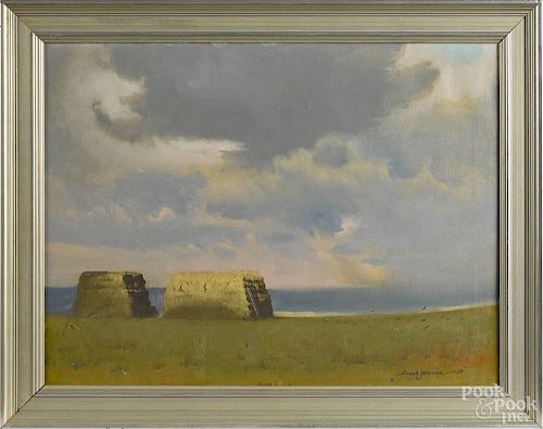 Frank Herbert Mason (American 1921-2009), oil on canvas landscape, signed lower right and dated