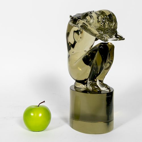 Loredano Rosin Modern Figural Art Glass Sculpture