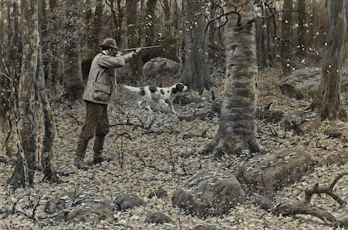 Arthur Burdett Frost (1851-1928) Grouse Shooting