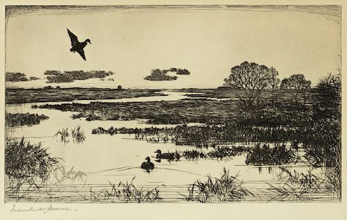 Frank W. Benson (1862-1951) Four Wildlife Prints