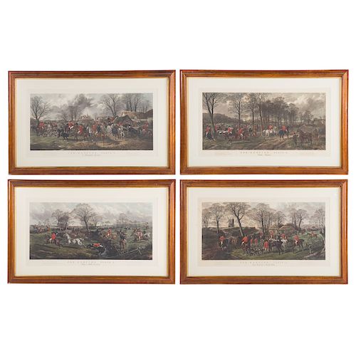 William Summers. Four Hunt Themed Engravings