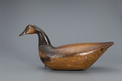 Hollow Swimming Goose Decoy, George Washington O'Neal (1869-1949)