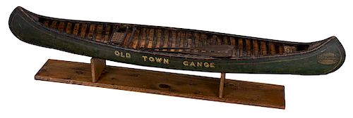 Rare Display Sample Canoe, Old Town Canoe Company