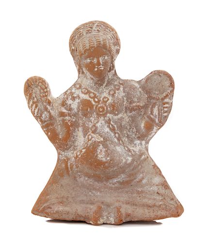 A Romano-Egyptian Terra Cotta Female Figure 