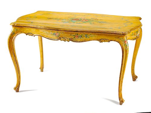 A Venetian Painted Salon Table