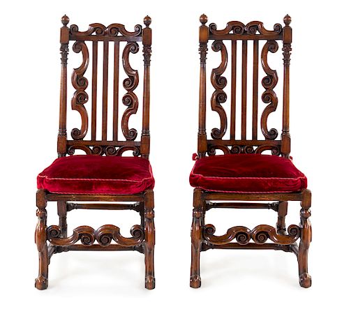 A Pair of Charles II Side Chairs