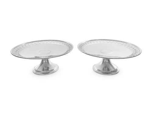 A Pair of American Silver Tazze