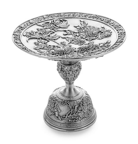 A Chinese Export Silver Tazza