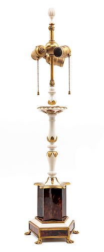 An American Gilt Bronze Mounted Table Lamp