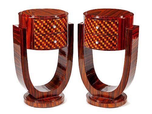 A Pair of Art Deco Style Side Tables
