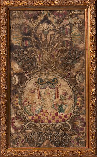 Embroidered Religious Fragment
