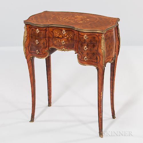 Paul Sormani Kingwood- and Mahogany-veneered Ormolu-mounted Dressing Table