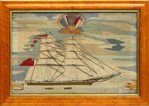 British Sailor's Woolwork of the Brig Jesse Ellen