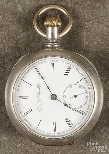 Elgin gentleman's pocket watch, ca. 1900, 2 1/4'' dia.